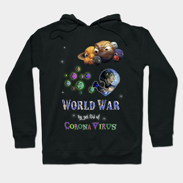 World War Against Corona Virus Hoodie by Black Dragon Store